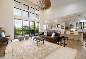 Sky lights and windows create uplifting spaces.