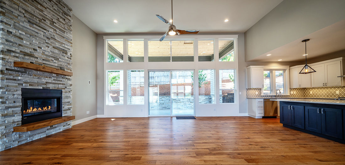 Renovated spaces can be open and inviting.